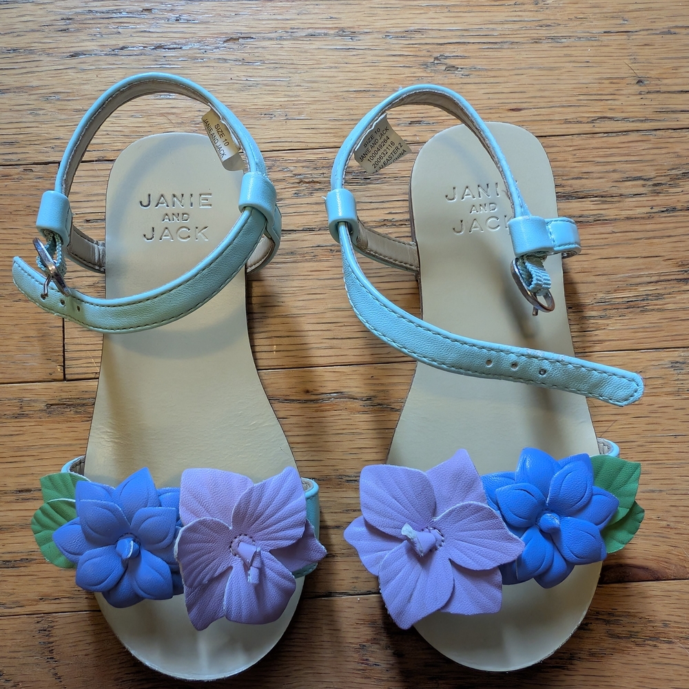 Janie and Jack Floral Sandals